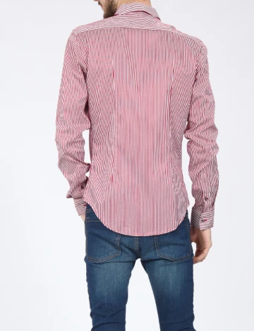 Camasa Zara, rosu/alb