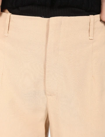 Pantaloni Zara, crem