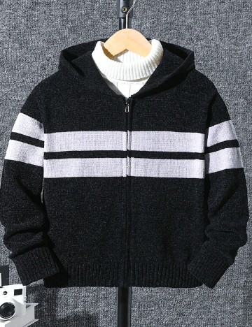 
						Hanorac Shein Kids, negru