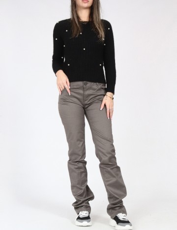 Pantaloni Zara, gri inchis