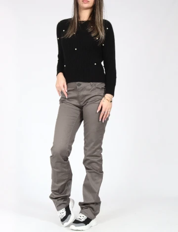 Pantaloni Zara, gri inchis