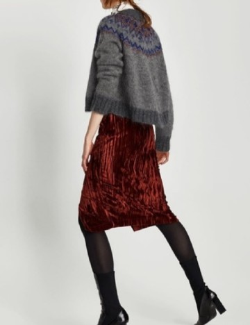 Fusta Zara, caramiziu