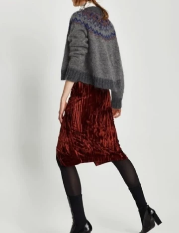 Fusta Zara, caramiziu