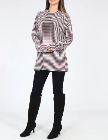 Bluza Oversize Zara, pruna