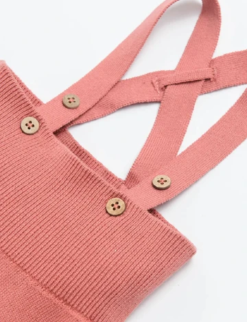 Salopeta Cool Club, roz pudra