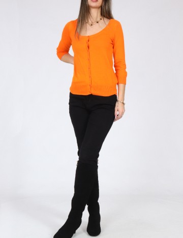 Cardigan Zara, portocaliu