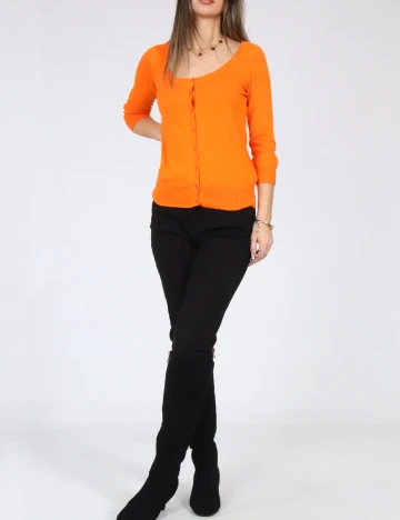 Cardigan Zara, portocaliu