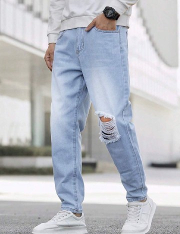 
						Blugi SHEIN, albastru