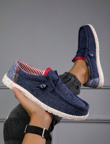 
						Mocasini SHEIN, albastru