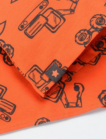 Set caciula si bandana Cool Club, portocaliu