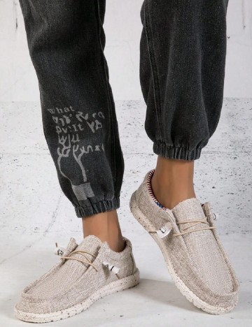 
						Mocasini SHEIN, crem