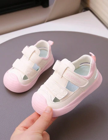 Sandale Shein Kids, alb/roz