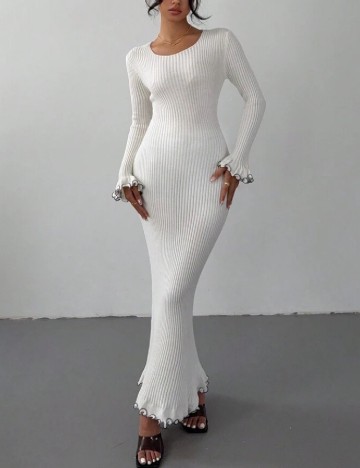 
						Rochie lunga SHEIN, alb