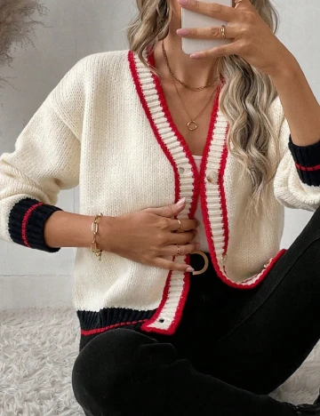 Cardigan SHEIN, ecru