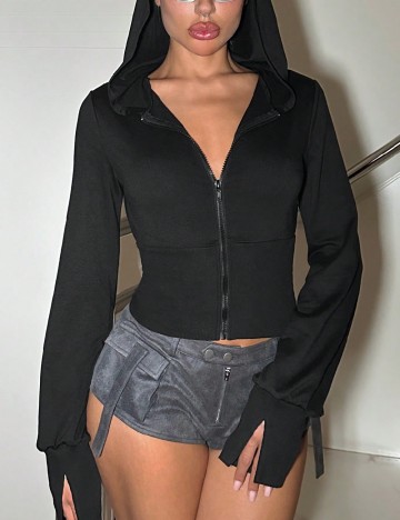 
						Hanorac SHEIN, negru