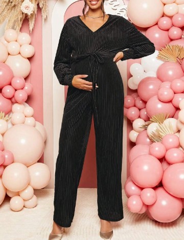
						Salopeta SHEIN Maternity, negru