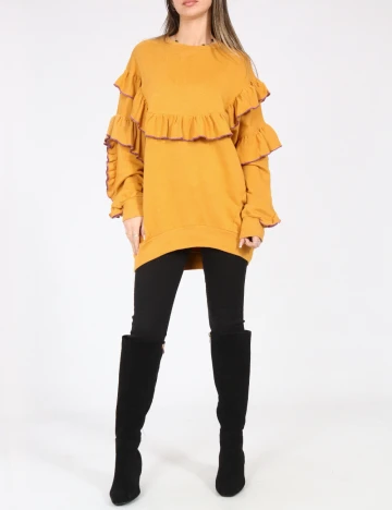 Bluza Oversize Bershka, galben