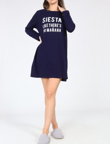 
						Rochie de noapte Oysho, albastru