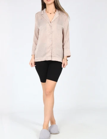 Bluza de pijama Oysho, bej