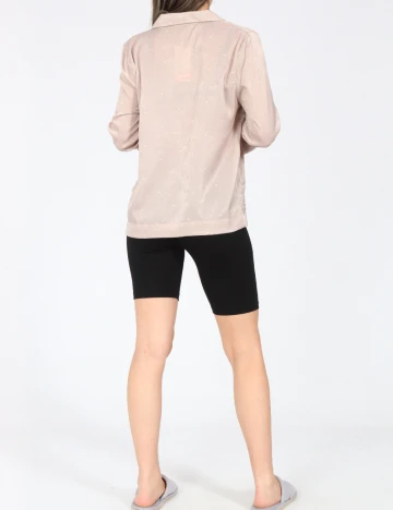 Bluza de pijama Oysho, bej