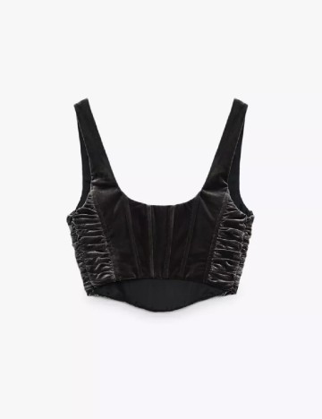 Top Zara, gri inchis