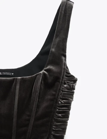 Top Zara, gri inchis