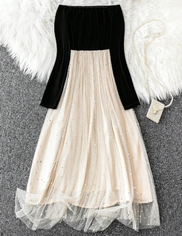 Rochie medie SHEIN CURVE, negru