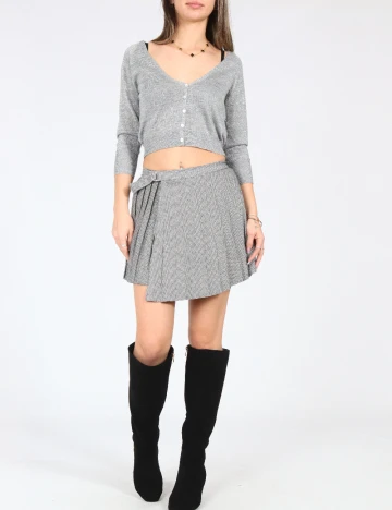 Fusta Zara, alb/negru