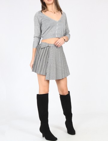 Fusta Zara, alb/negru