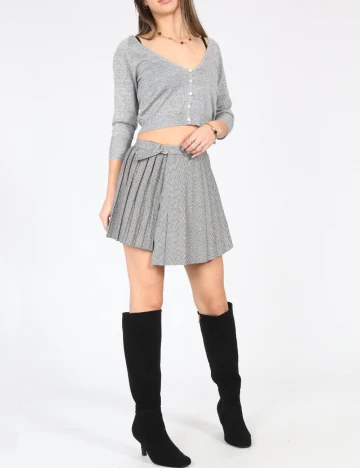 Fusta Zara, alb/negru