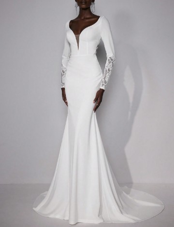 
						Rochie lunga SHEIN, alb