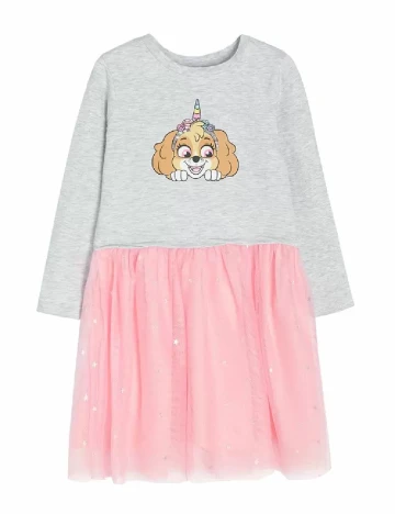 Rochie Cool Club, gri/roz