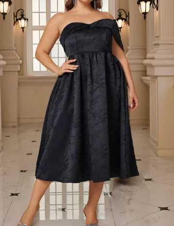 Rochie medie SHEIN CURVE, negru