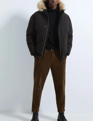 Pantaloni Zara, maro