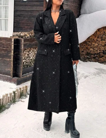 Palton SHEIN CURVE, negru