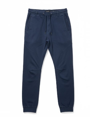 Pantaloni Pull&Bear, bleumarin
