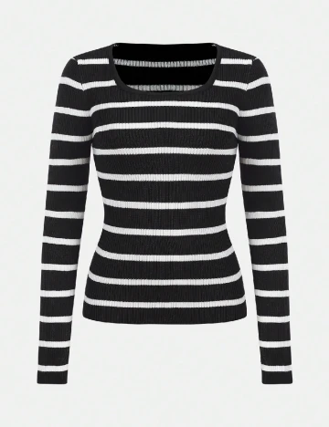 Bluza Shein Kids, negru/alb