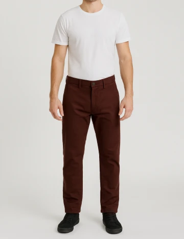 Pantaloni Pull&Bear, maro