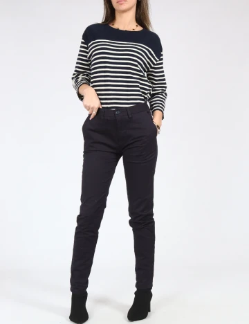 Pantaloni Pull&Bear, bleumarin