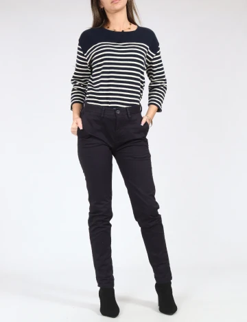 Pantaloni Pull&Bear, bleumarin