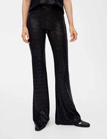 Pantaloni Pull&Bear, negru