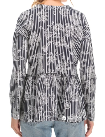 Bluza Zara, alb/negru