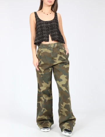 Pantaloni Zara, army