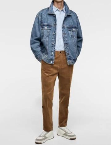 Pantaloni Zara, maro