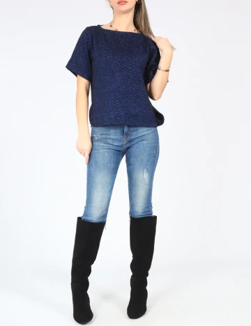 Bluza Oversize Zara, albastru