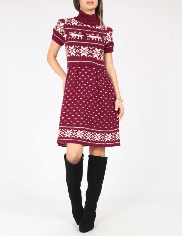 Rochie scurta Zara, visiniu