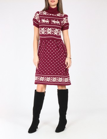 Rochie scurta Zara, visiniu