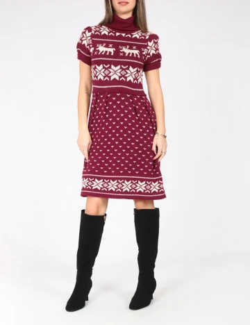 Rochie scurta Zara, visiniu