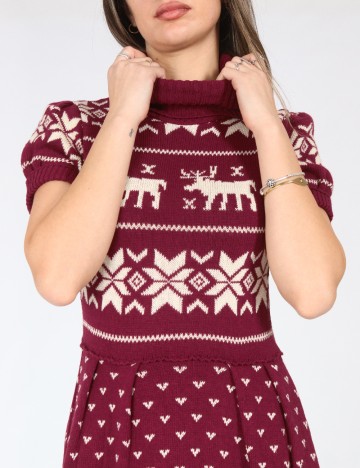 Rochie scurta Zara, visiniu