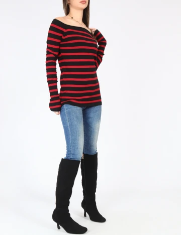 Bluza Zara, rosu/negru